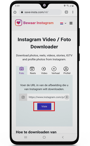 download van instagram online