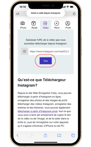 Comment télécharger une vidéo Instagram sur iPhone?
