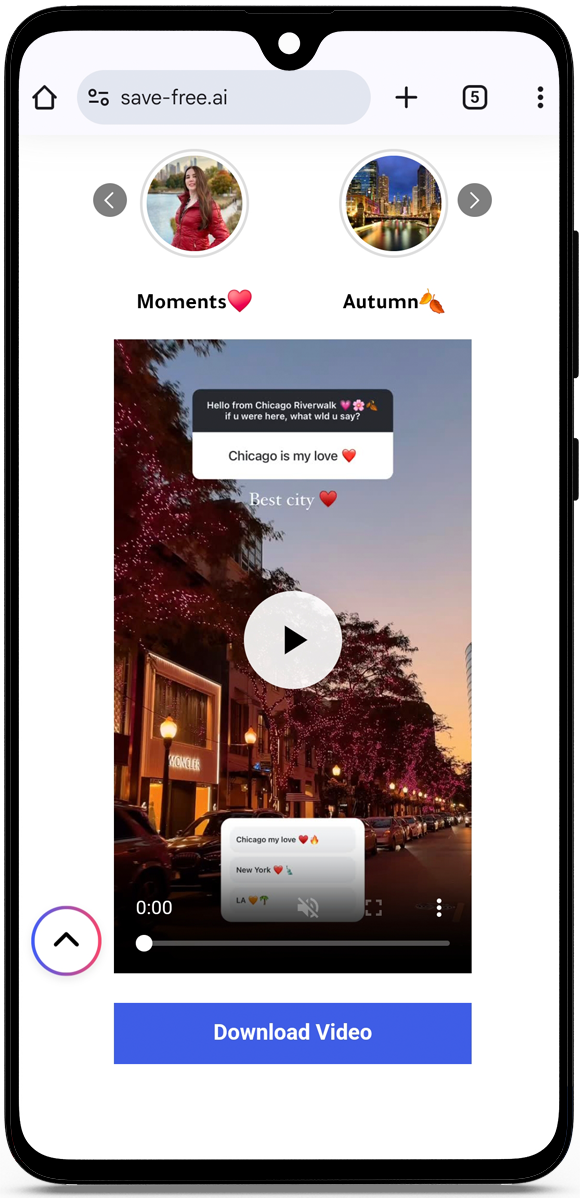 How to download insta stories with music?