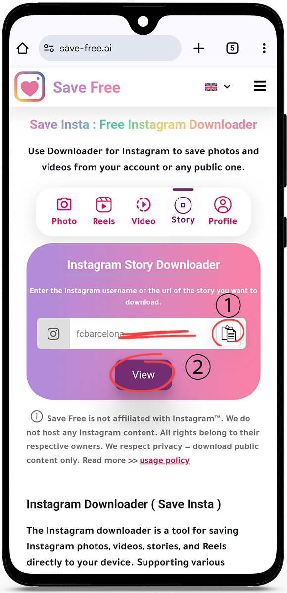 View Instagram stories anonymously