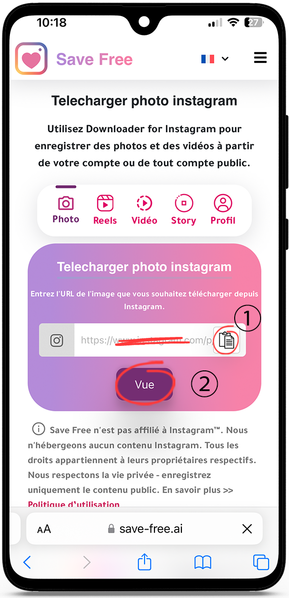 télécharger photo instagram