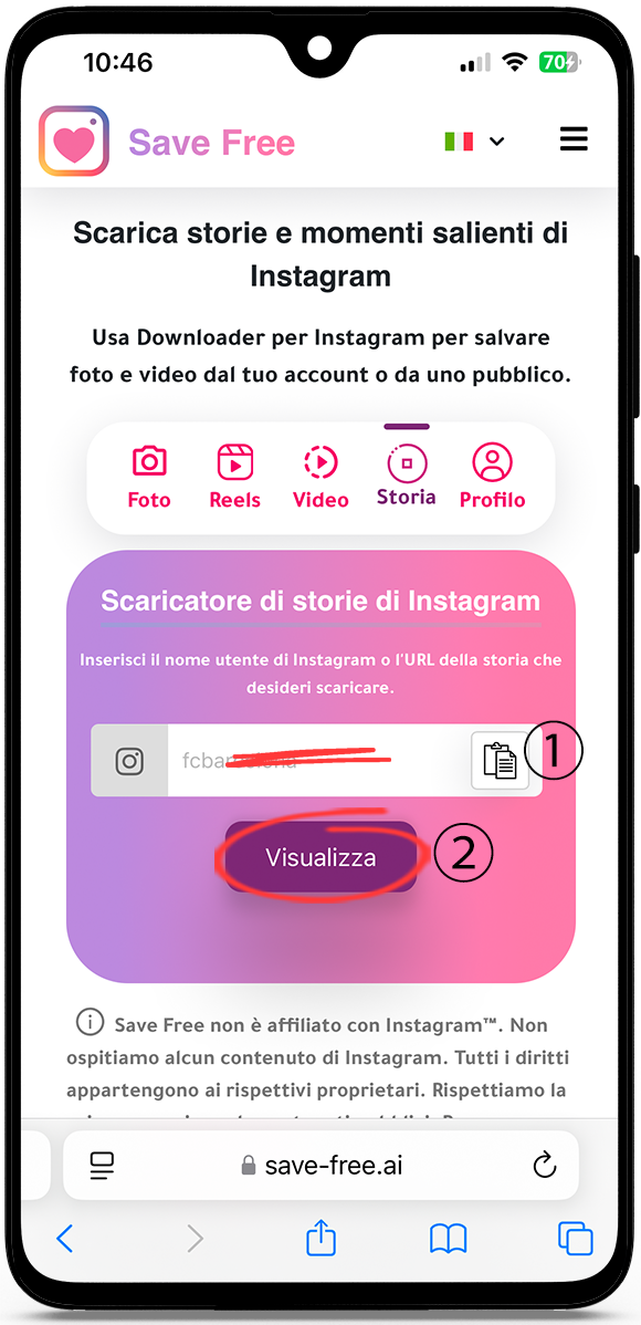 Scarica storie Instagram anonimo