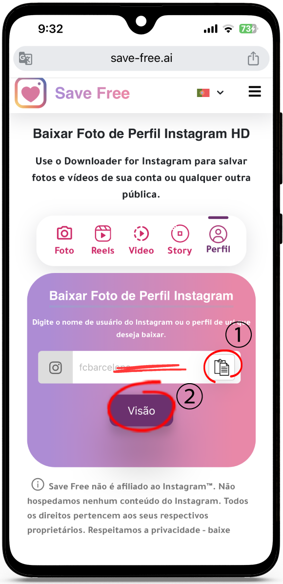 baixar foto perfil instagram