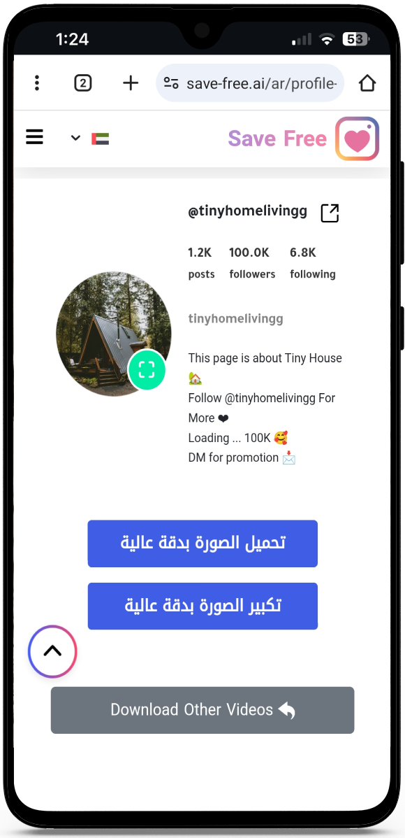 تحميل بروفايل انستا
