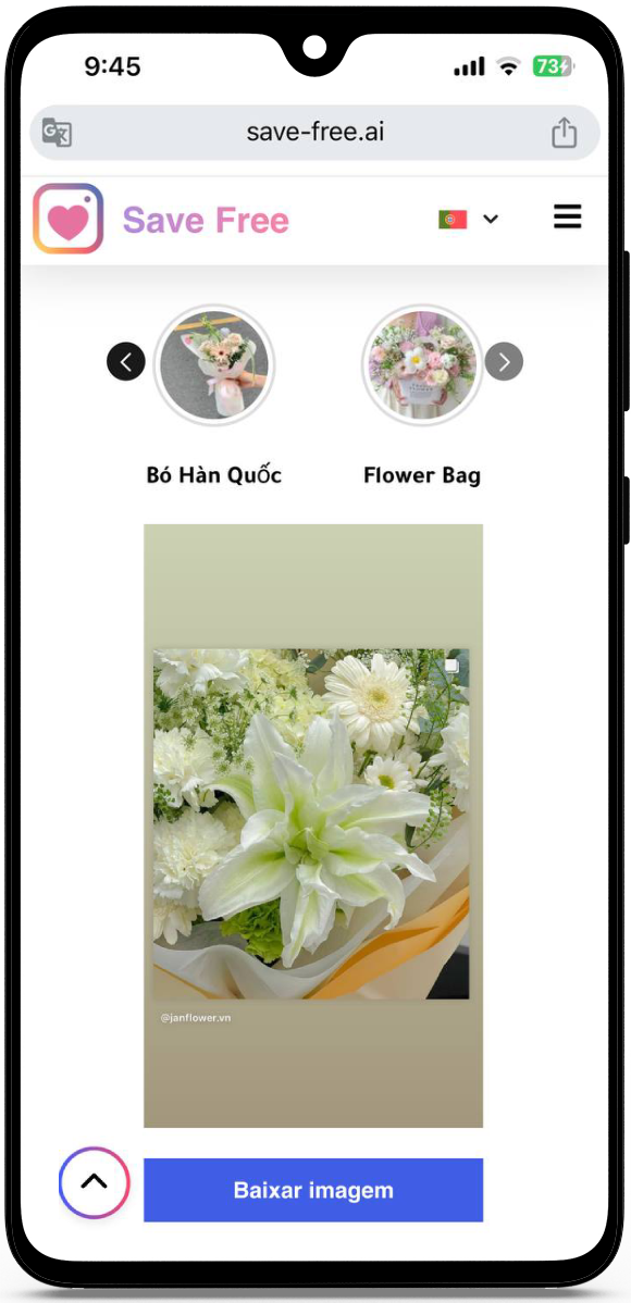 baixar story instagram