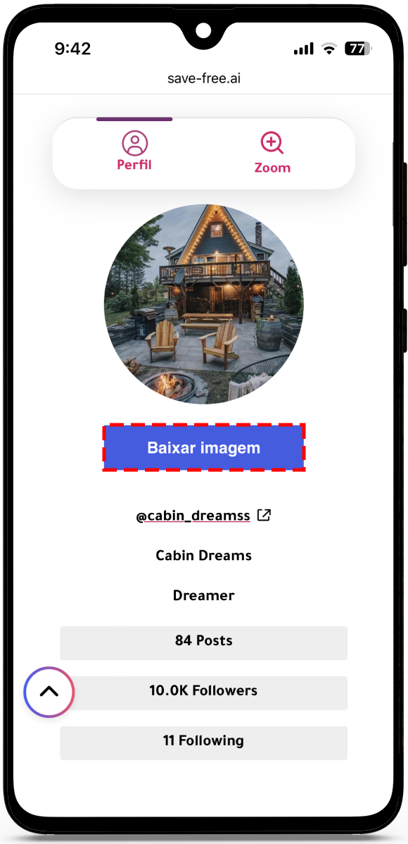 baixar foto do perfil do instagram