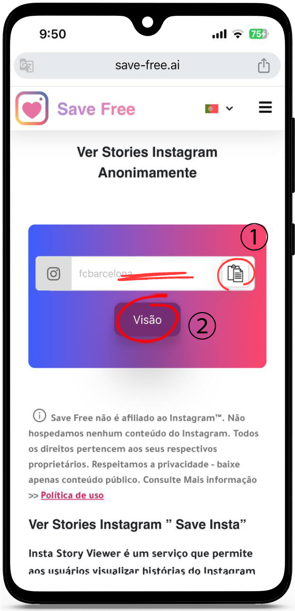 baixar story instagram