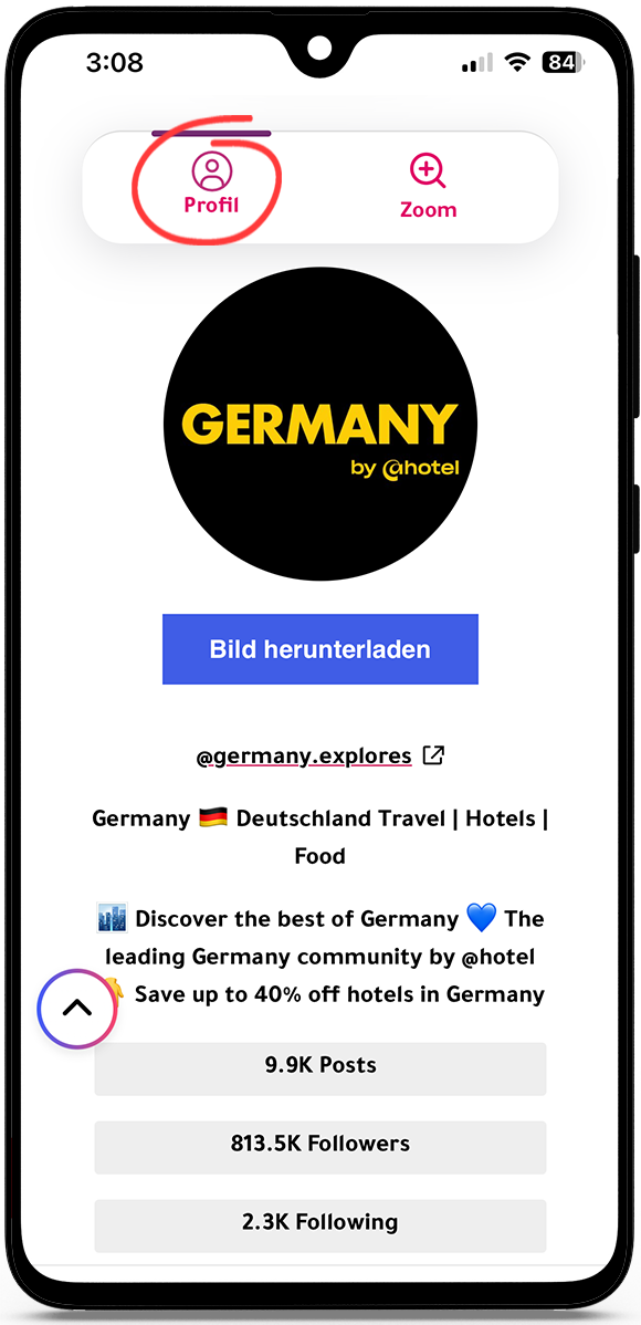 instagram profilbild zoom