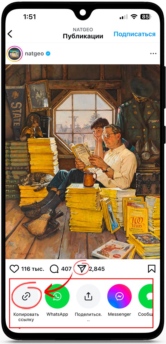 Скачать все фото с Инстаграм