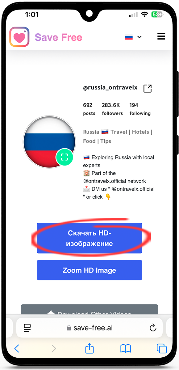 Скачать фото профиля Инстаграм в хорошем качестве
