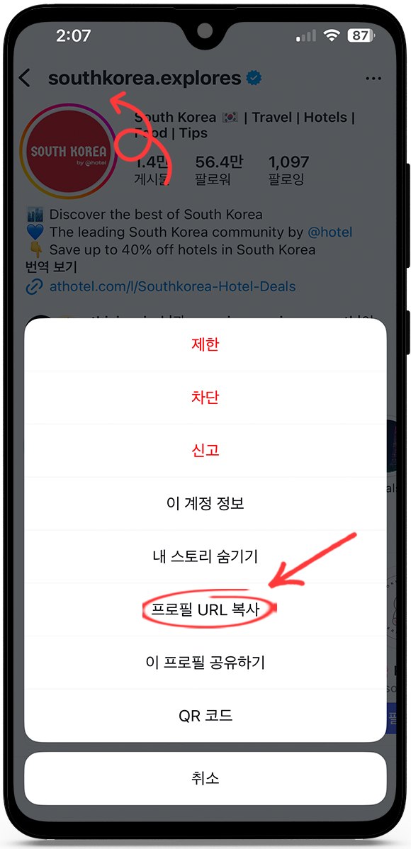 인스타그램 프로필 뷰어