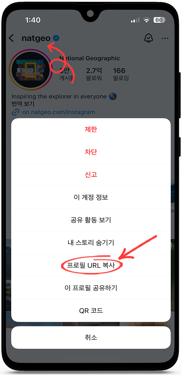 인스타그램 프로필 사진 원본 저장